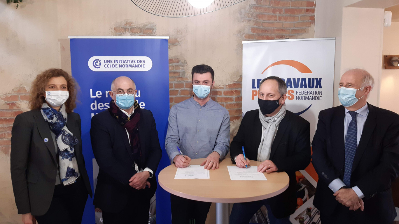  Le groupe familial Lhotellier a récemment signé une convention avec le restaurant normand O Deux. (©CCI Normandie)