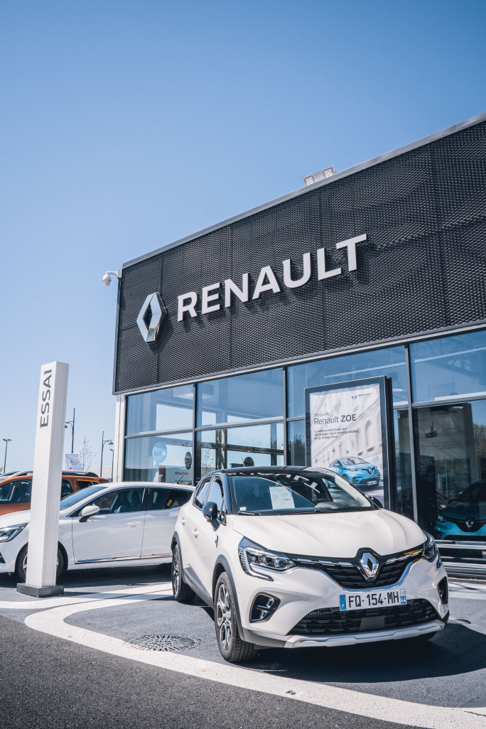 Une suspension de production à la filiale de Renault située à Sandouville.