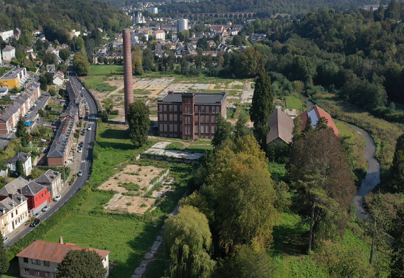 Le projet phare de Barentin est la transformation de la friche Badin en parc urbain au cœur de la ville. (Photo Ville de Barentin)