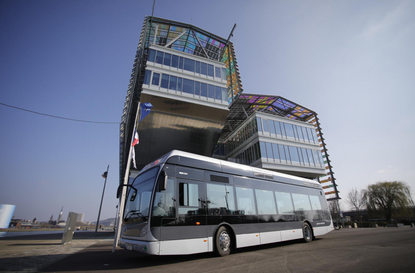 Onze bus à hydrogène vont rejoindre la flotte de véhicules de transport en commun du réseau Astuce en 2022. (Photo Métropole Rouen Normandie)