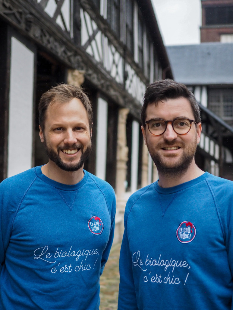 Timothée Lecoq (à g.) et Jean-Marie Ravel d'Estienne ont fondé l’entreprise en 2016. (© LeCoq toqué !)