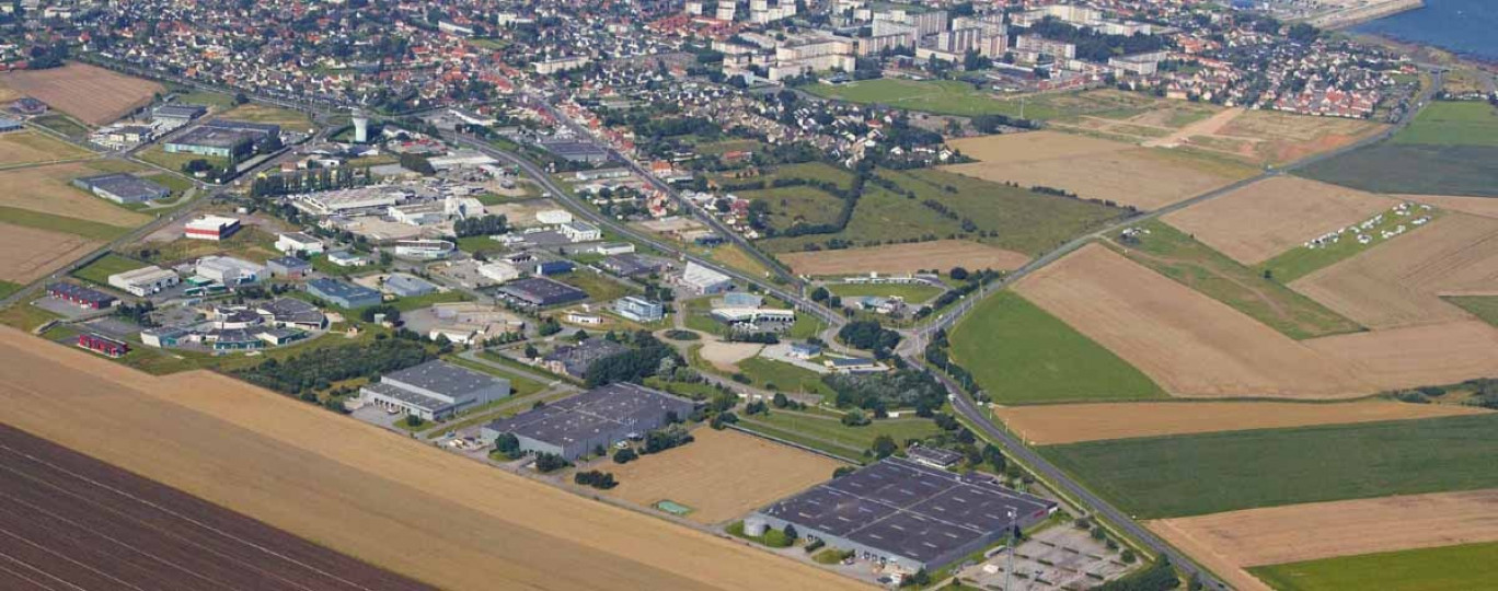 Le parc régional d'activité Eurochannel s'étend sur une superficie de 78ha. (Photo AEE)