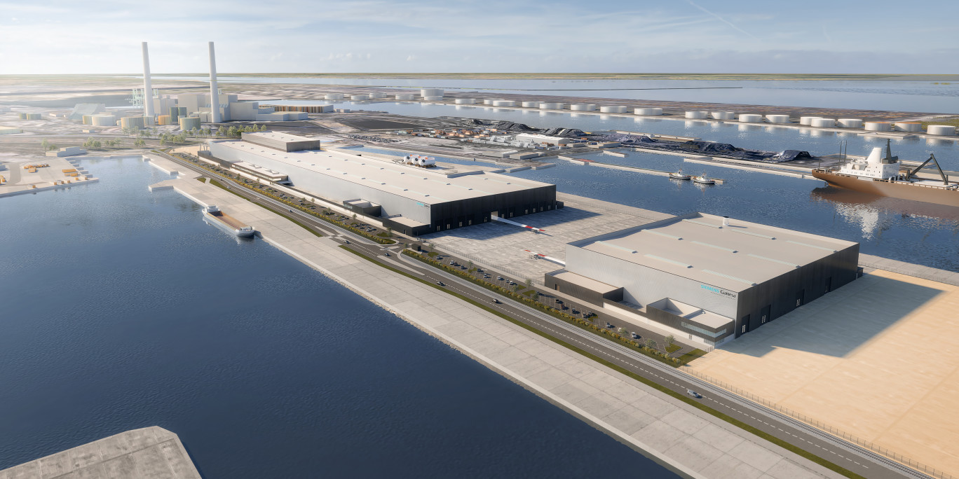 Parmi les projets prometteurs dans la filière, l'usine de fabrication de pales d'éoliennes Siemens Gamesa au Havre dont la production doit débuter début 2022. (Photo Siemens Gamesa)