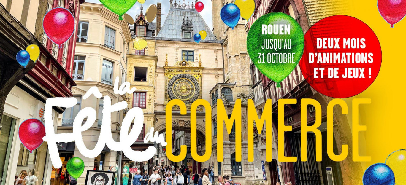 La Fête du commerce a lieu en septembre et octobre. 