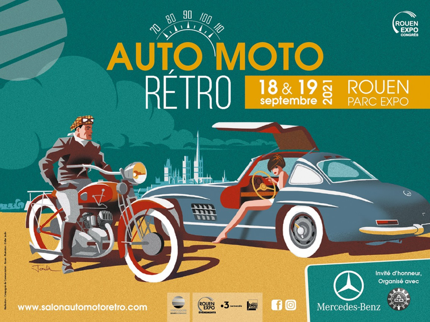 Le salon Auto Moto Retro a lieu ce week-end au Parc des expositions de Rouen. 