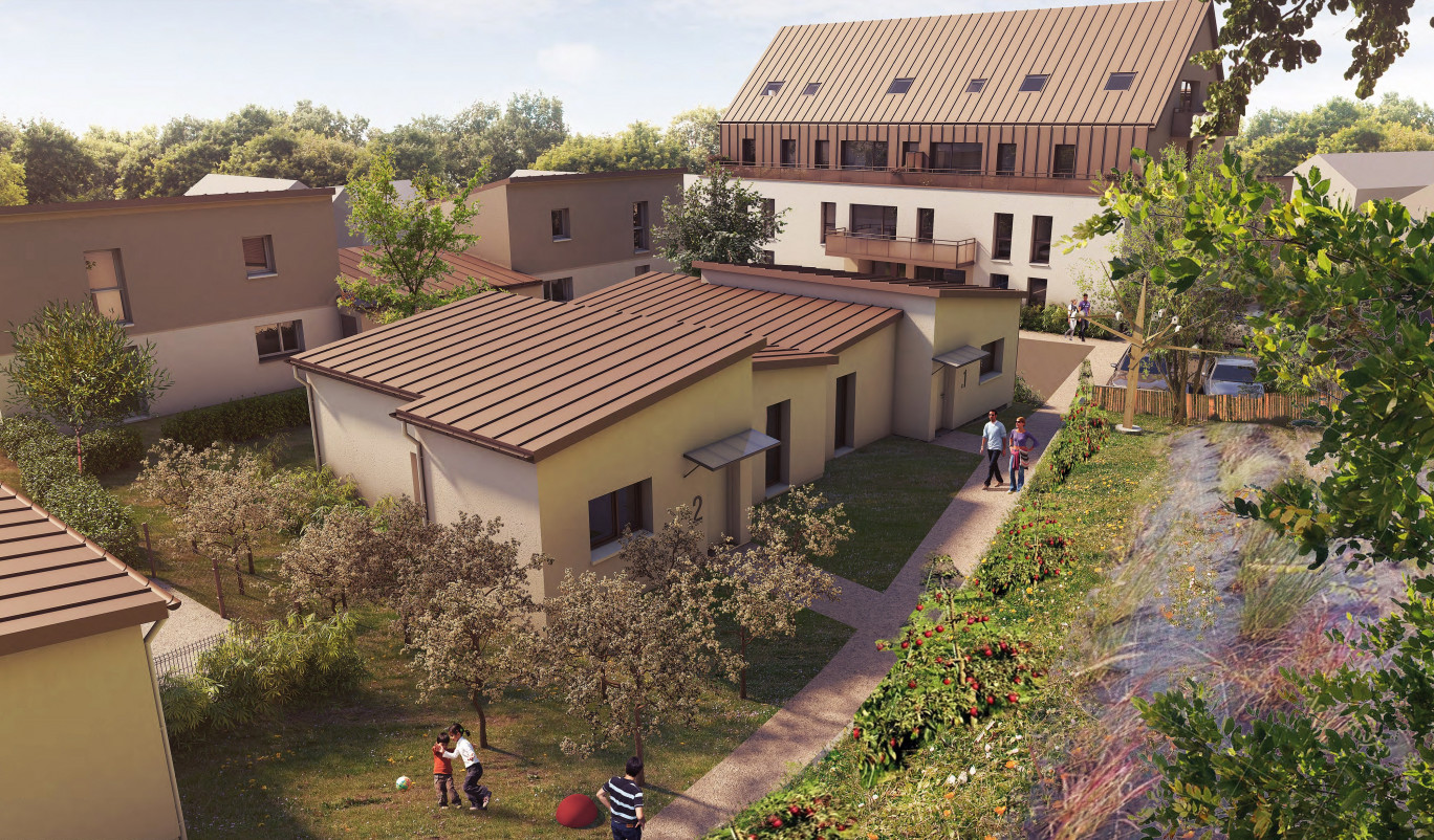 La résidence Simone-Veil devrait être livrée au premier trimestre 2023. (Illustration Habitat76)