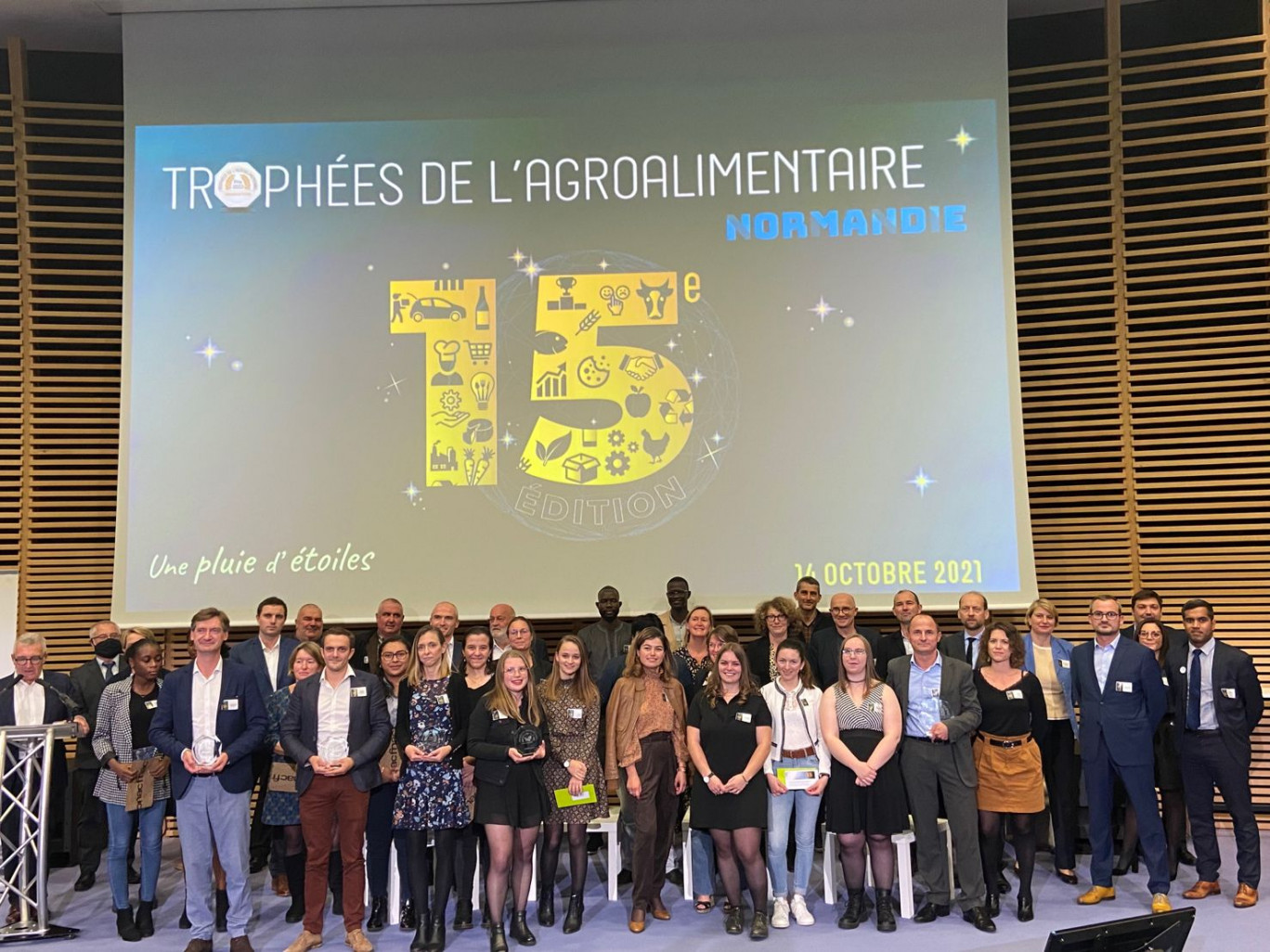 La cérémonie des Trophées de l'agroalimentaire a eu lieu jeudi 14 octobre. (Photo Area Normandie)