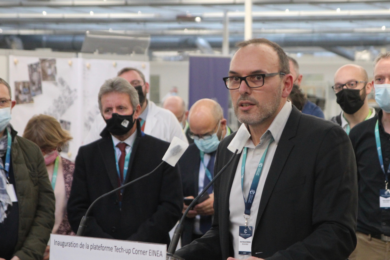 Jean-Bernard Buisson, le président de Selha Group, a présenté le Tech-Up Corner comme un atout pour la diversification de l'entreprise. (© Aletheia Press / B.Delabre)