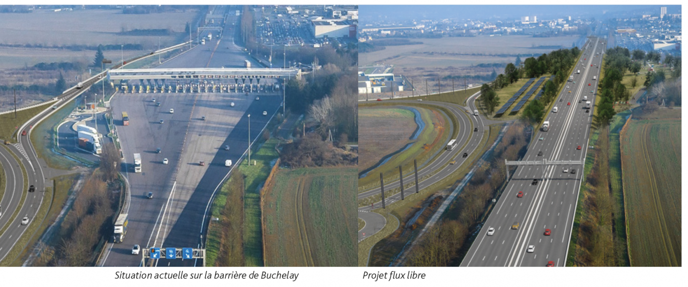 En juin 2024, les deux premiers sites en flux libres, qui ne sont pour l’heure pas encore arrêtés, seront mis en service. (© Sanef)