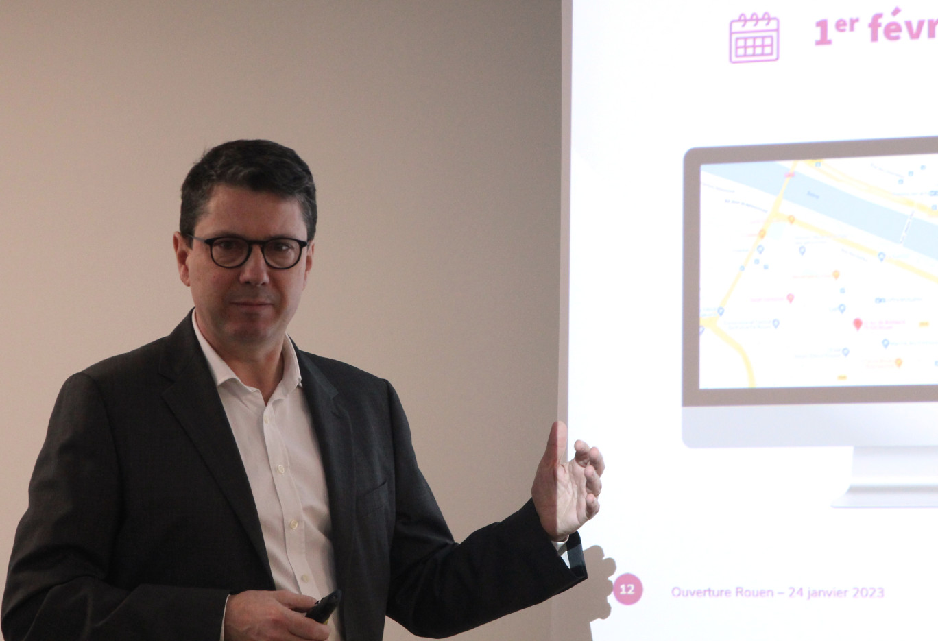 Christian Leclerc, directeur général adjoint d’Affinicia : « On veut faire un centre premium de vente par téléphone de contrats d’énergie, d’internet, de mobiles ou d’assurance. » (© Aletheia Press / B.Delabre)