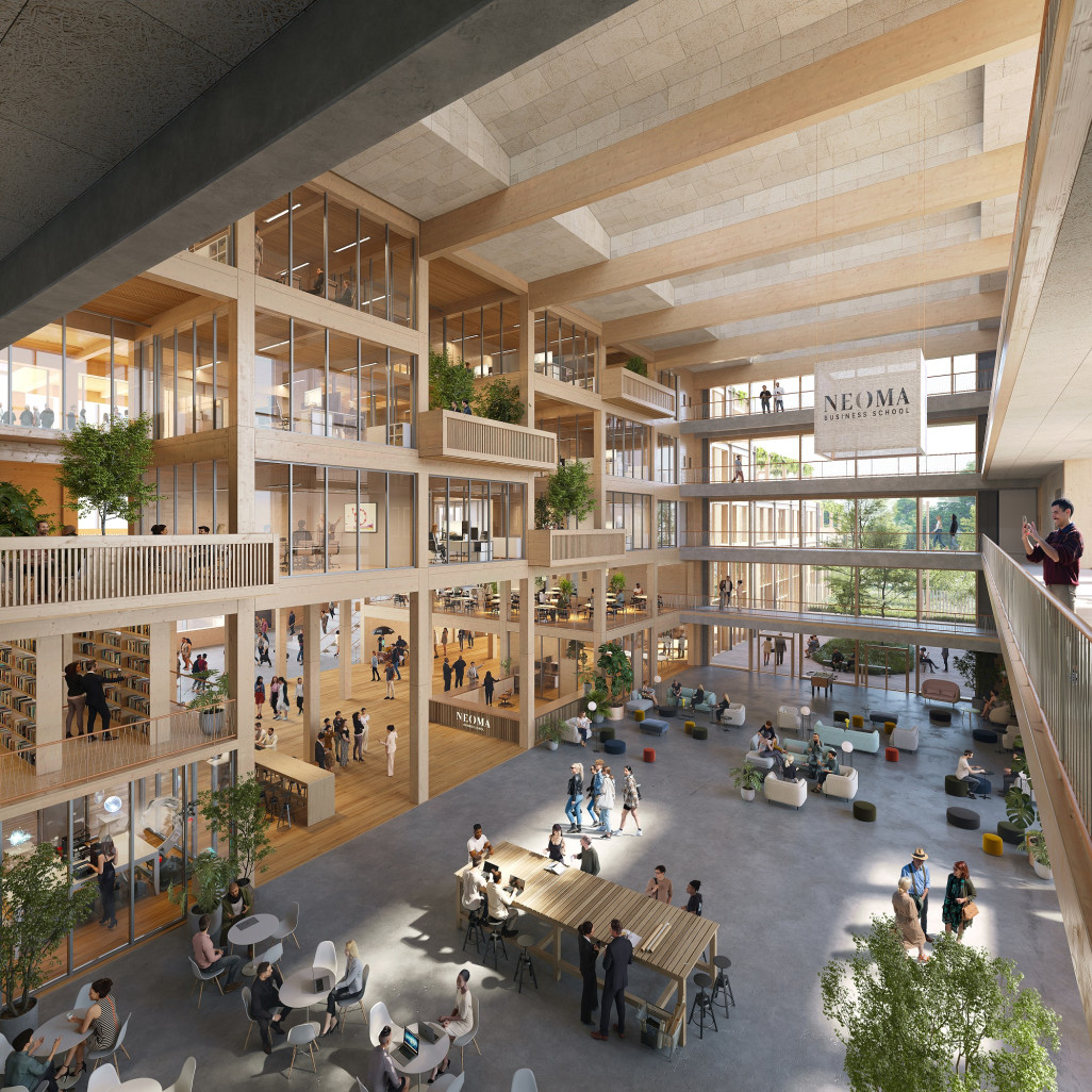 Le nouveau Campus de Reims NEOMA (© NEOMA Business School)