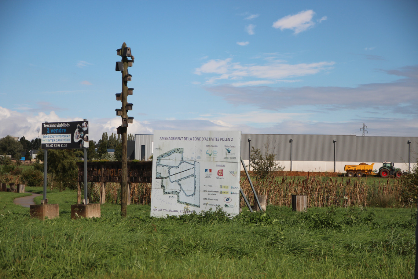 A Eslettes, la ZA Polen 2 va s’étoffer de 13 hectares et devrait rapidement se remplir. (© Aletheia Press / B.Delabre)
