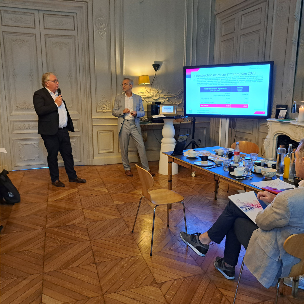 De gauche à droite, Pascal Boulanger, président de la FPI, Didier Bellier-Ganière, délégué général de la FPI(© Anne DAUBREE)