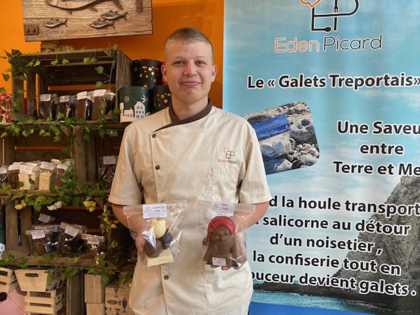 Basil Fouquemberg, un jeune chocolatier passionné. (Photo Isabelle Boidanghein)