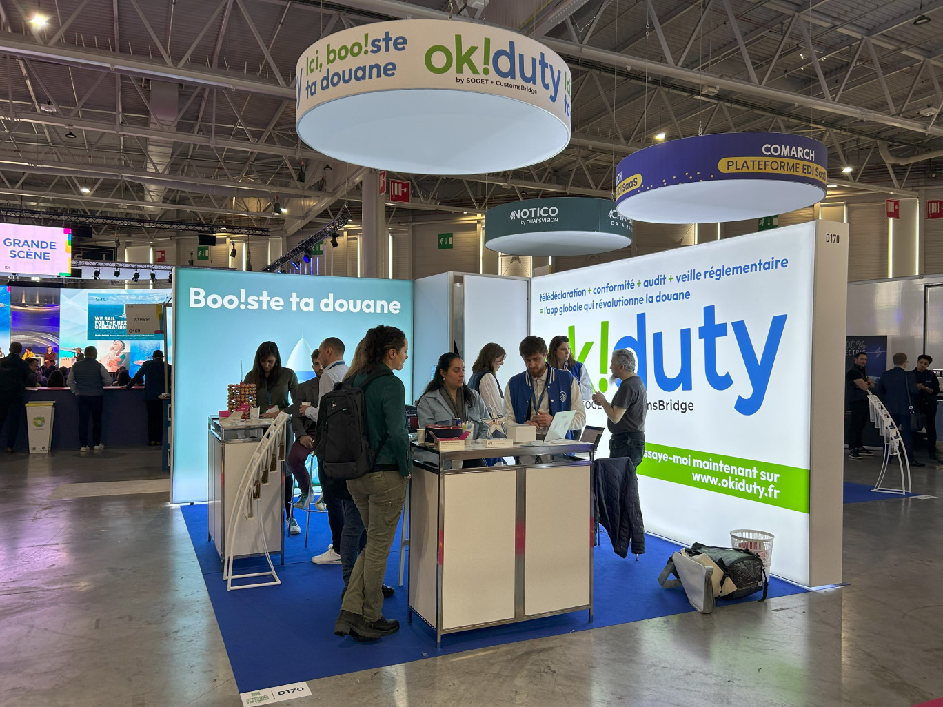 Pour Ok!duty, le Salon international du transport et de la logistique, est un moyen de capter de futurs utilisateurs. (© Aletehia Press / L.Péron)