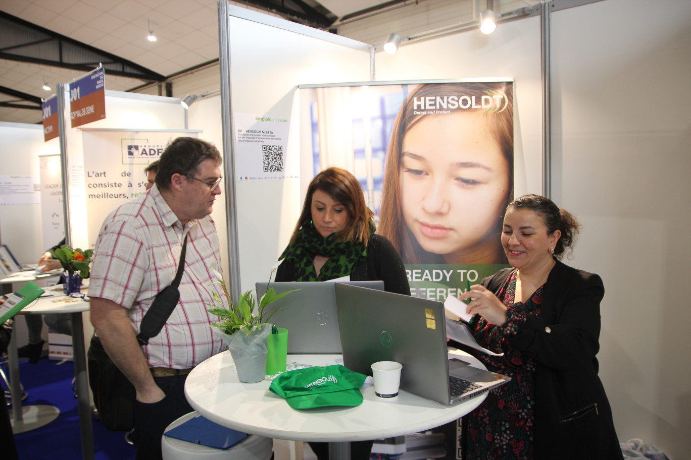 L'entreprise Hensoldt était présente au forum Emplois en Seine qui s'est tenu au parc des expositions de Rouen les 13 et 14 mars. © Aletheia Press / B.Delabre