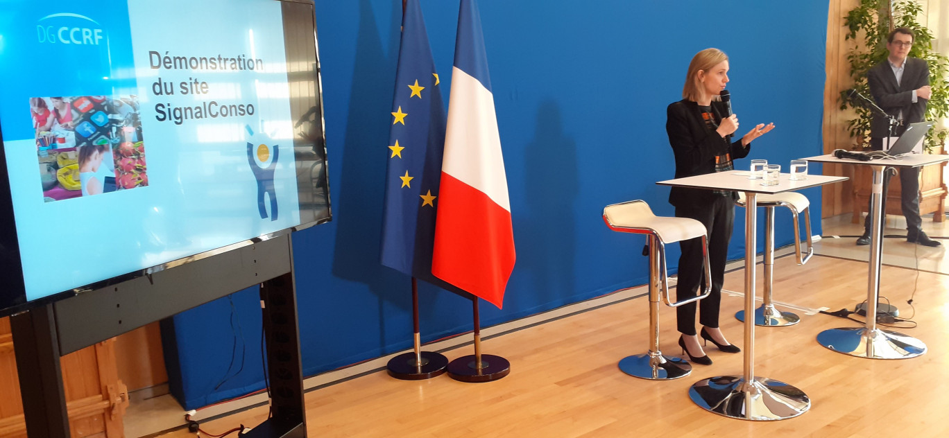 Crédit photo: Anne DAUBREE, « Agnès Pannier- Runacher, secrétaire d'état auprès du ministre de l'Economie et des Finances, lors de son intervention».