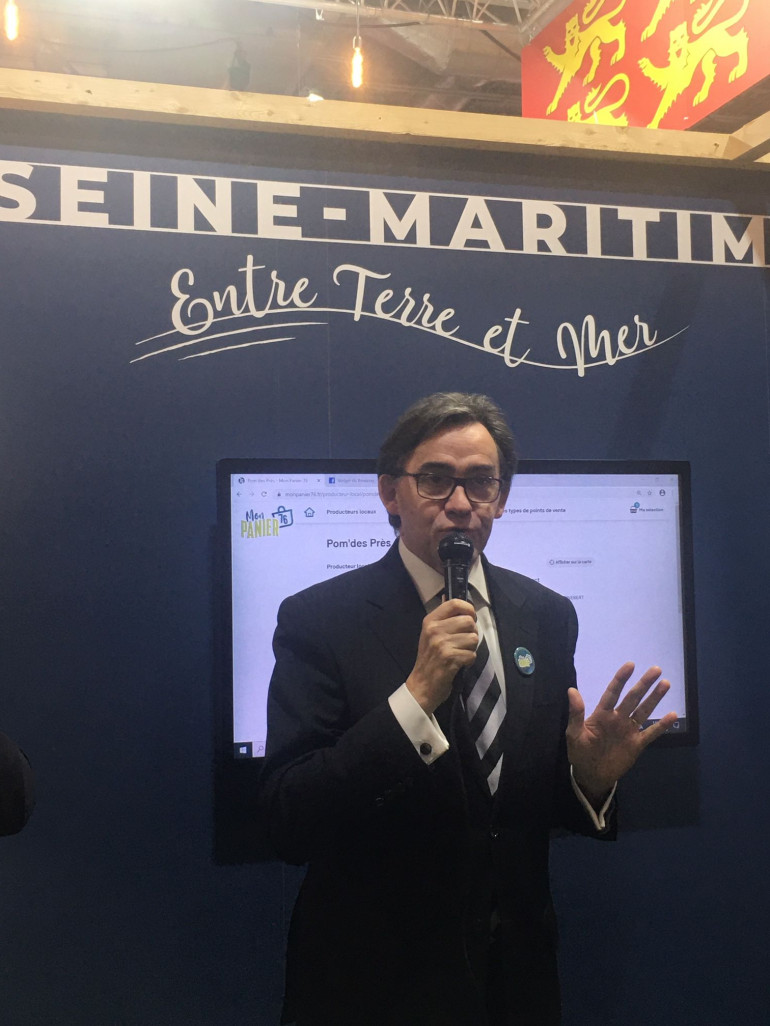 Crédit photo : AgGu / Aletheia Press, « Bertrand Bellanger, Président de Seine Maritime » 