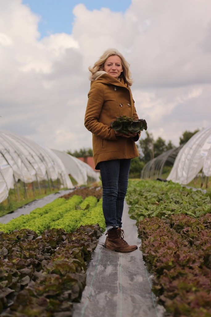 Nathalie Aiken, gérante de la ferme « Les Jardins de Simone »