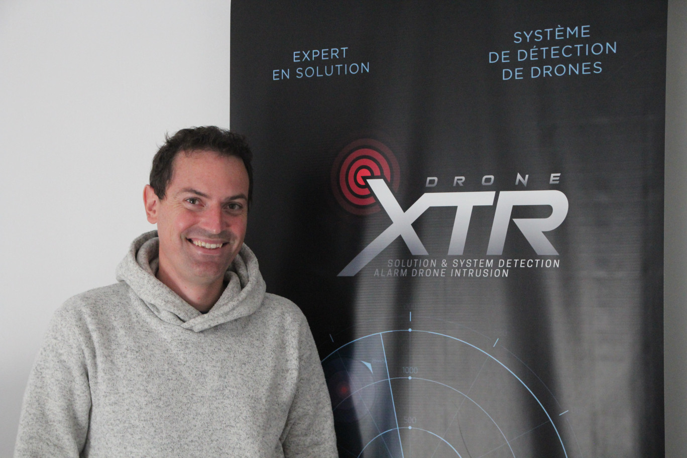 ©Aletheia Press / B.Delabre Jean-François Adam, PDG de Drone XTR, est l’inventeur d’un système de détection des drones. 