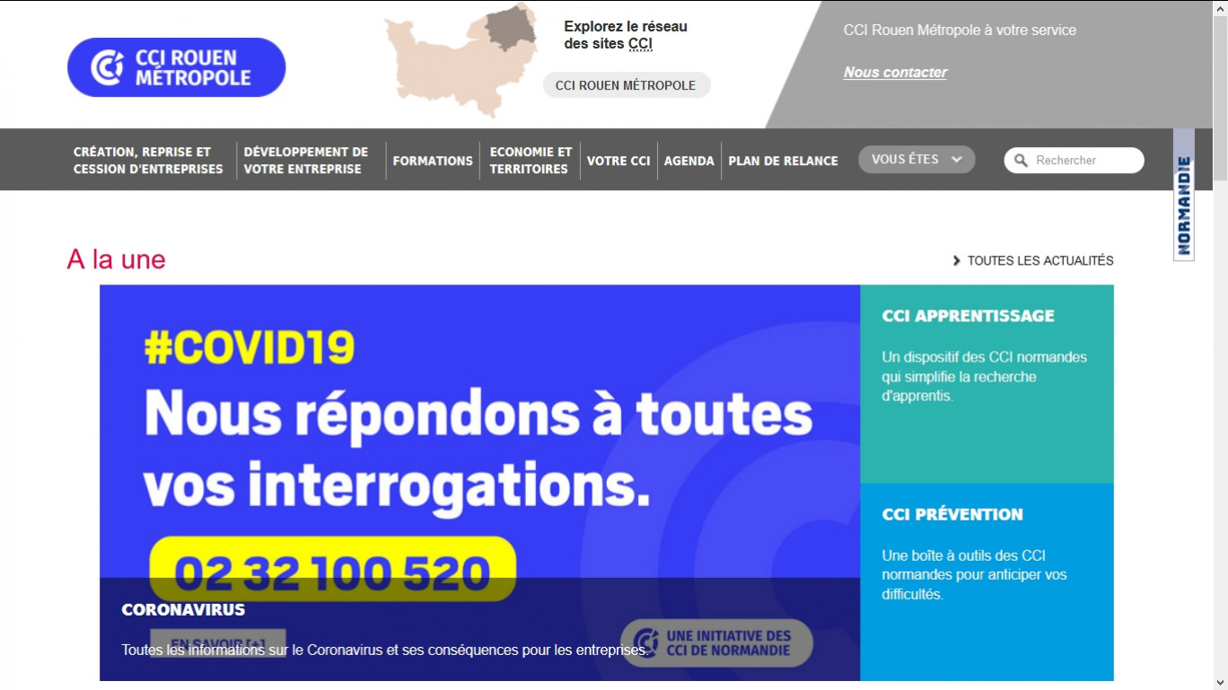 Les CCI normandes ont mis en place plusieurs outils pour soutenir les commerçants.